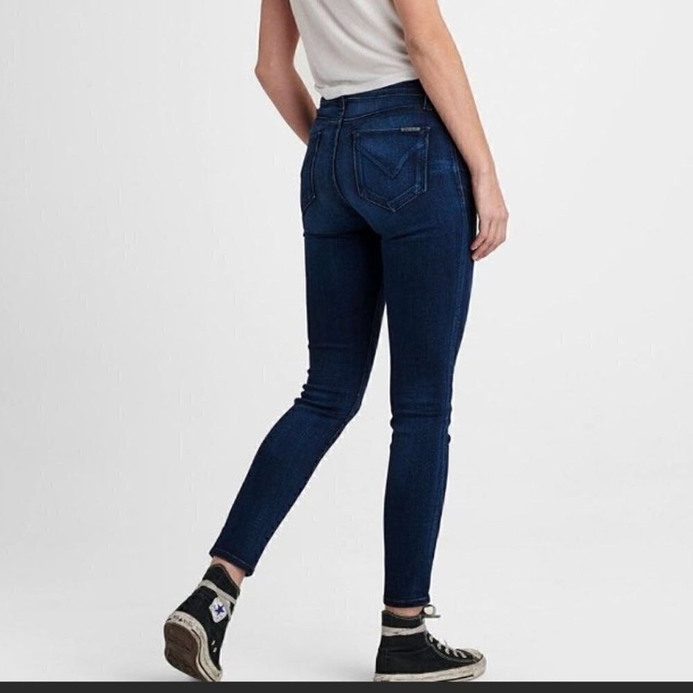 Hudson Jeans Girl's Size 14 Skinny Jeans Style # CPSIA 2008 Dark Wash Blue